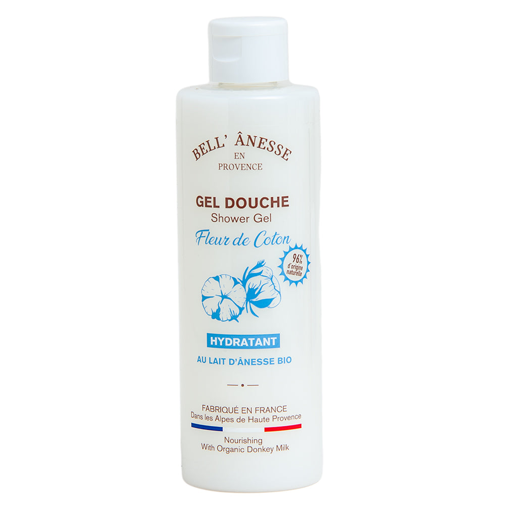 French Shower Gel, Donkey MIlk, Cotton Flower Fragrance, 250ml