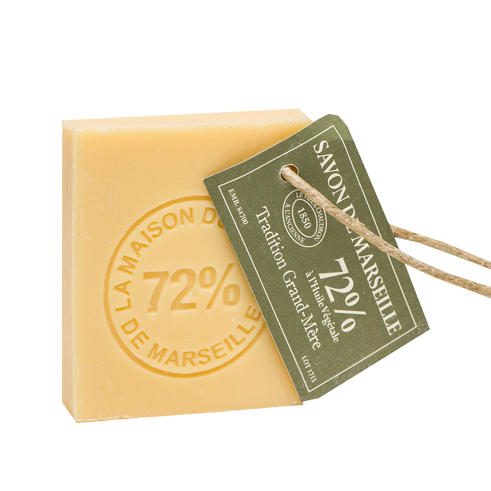 72% French Vegetable Oil Slice, Soap On a Rope, 150g