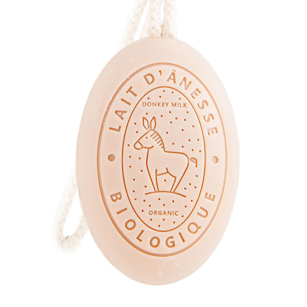 French Soap on a Rope, Donkey Milk, Monoi Fragrance, 175g