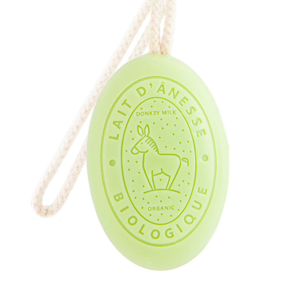 French Soap on a Rope, Donkey Milk, Verbena Fragrance, 175g