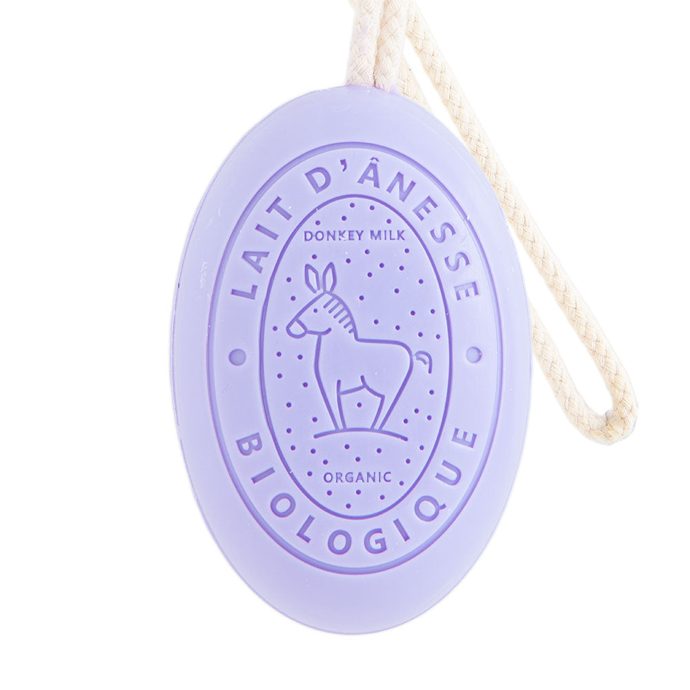 French Soap on a Rope, Donkey Milk, Lavender Fragrance, 175g