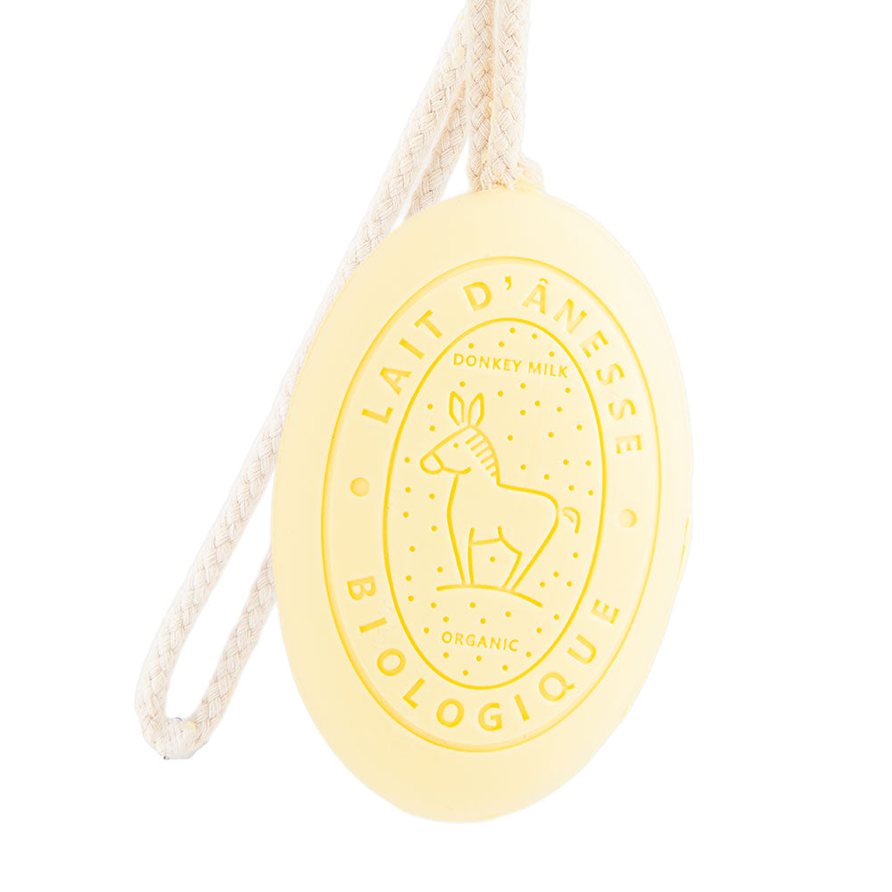 French Soap on a Rope, Donkey Milk, Lemon Fragrance, 175g