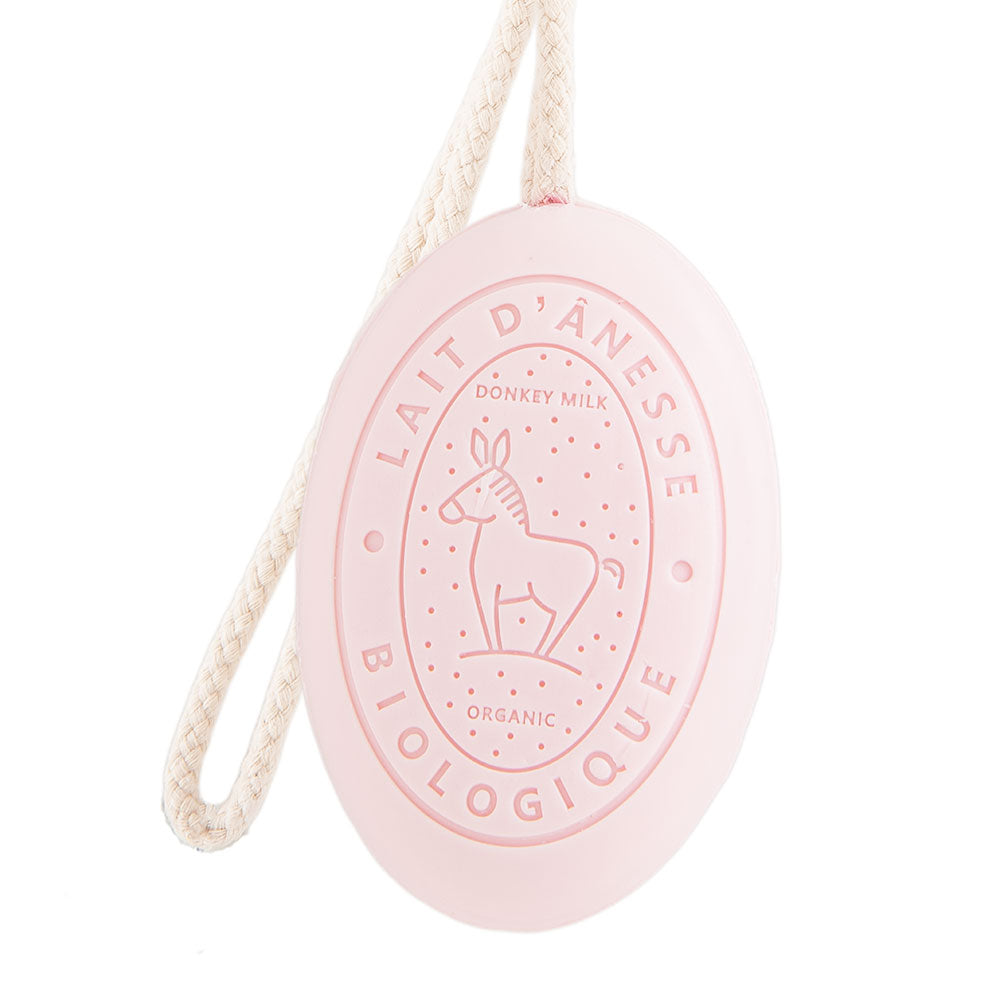 French Soap on a Rope, Donkey Milk, Rose Fragrance, 175g