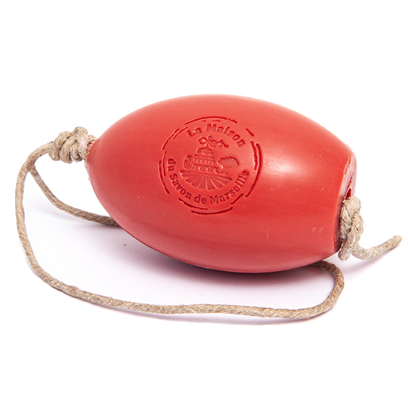 French Soap on a Rope with Argan Oil, Strawberry Rhubarb Fragrance, 270g