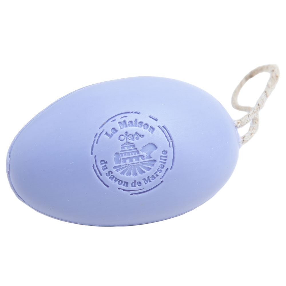 French Soap on a Rope, Donkey Milk and Shea Butter, Lavender Fragrance, 175g