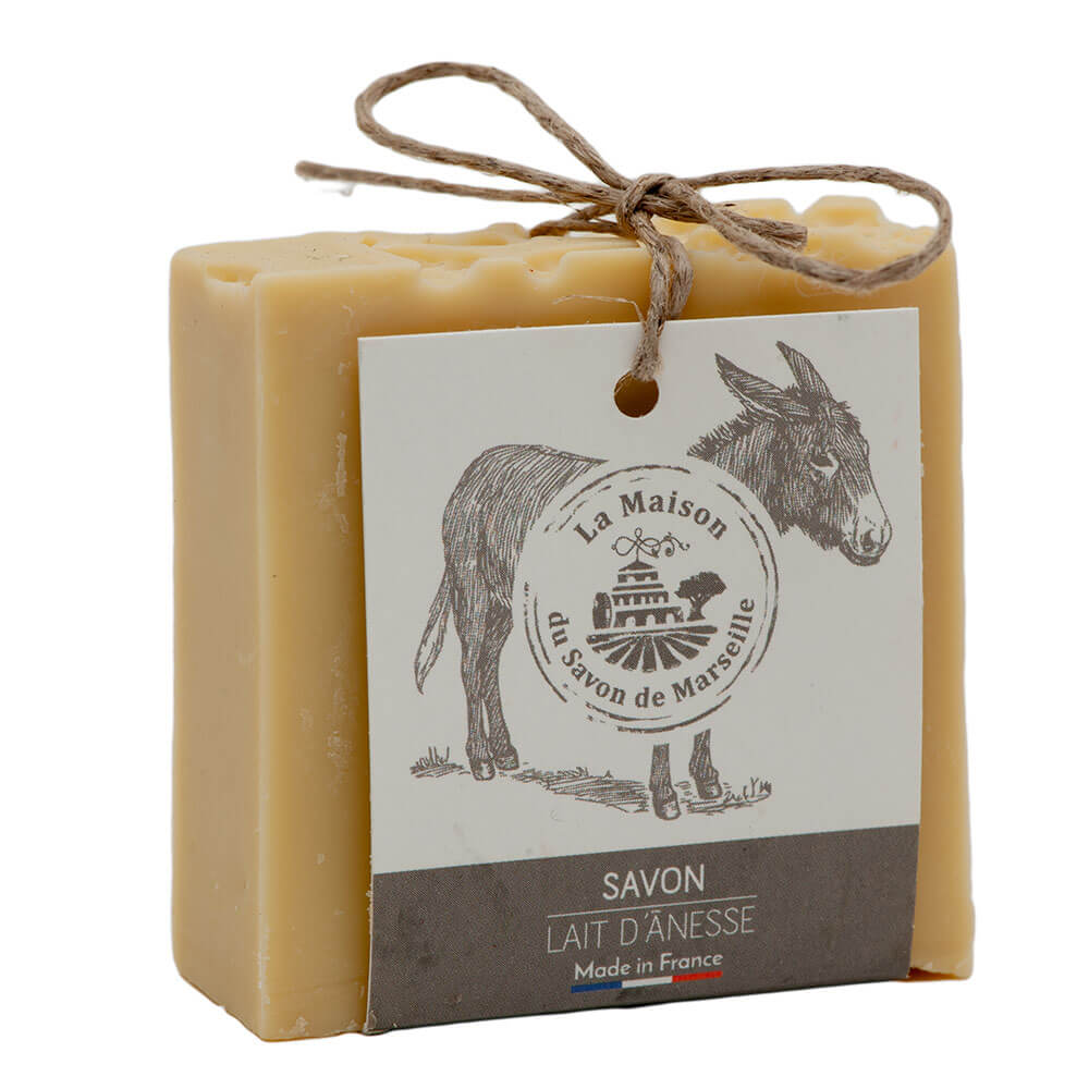 French Cold Processed Natural Soap Bar, Olive Oil and Donkey Milk, 100g