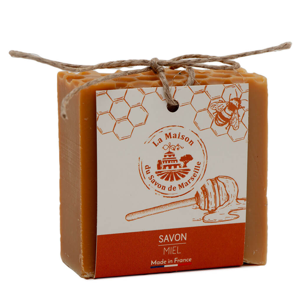 French Cold Processed Natural Soap Bar, Olive Oil and Honey, 100g