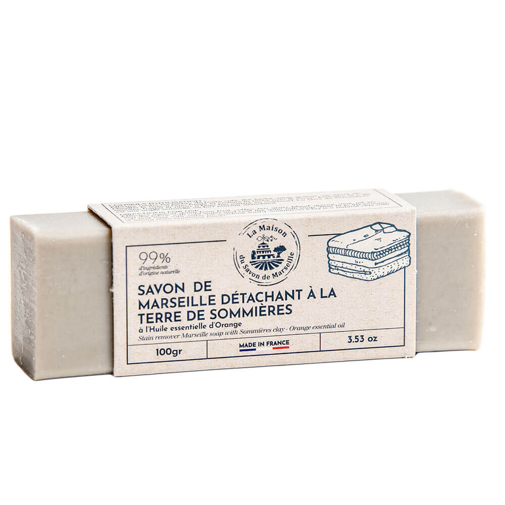 Stain Removing Soap Stick, Sommières Earth and Orange, 100g