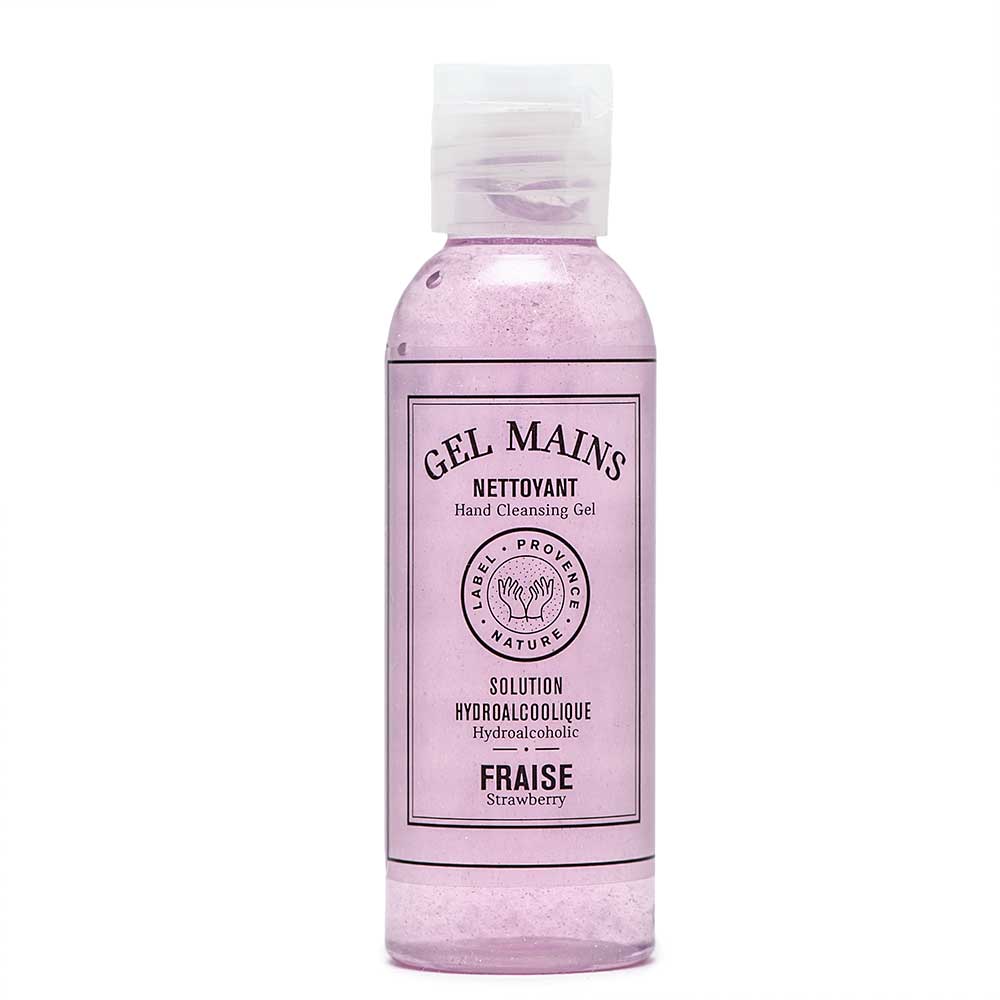 French Hand Sanitiser, Aloe Vera, Strawberry Fragrance, 50ml