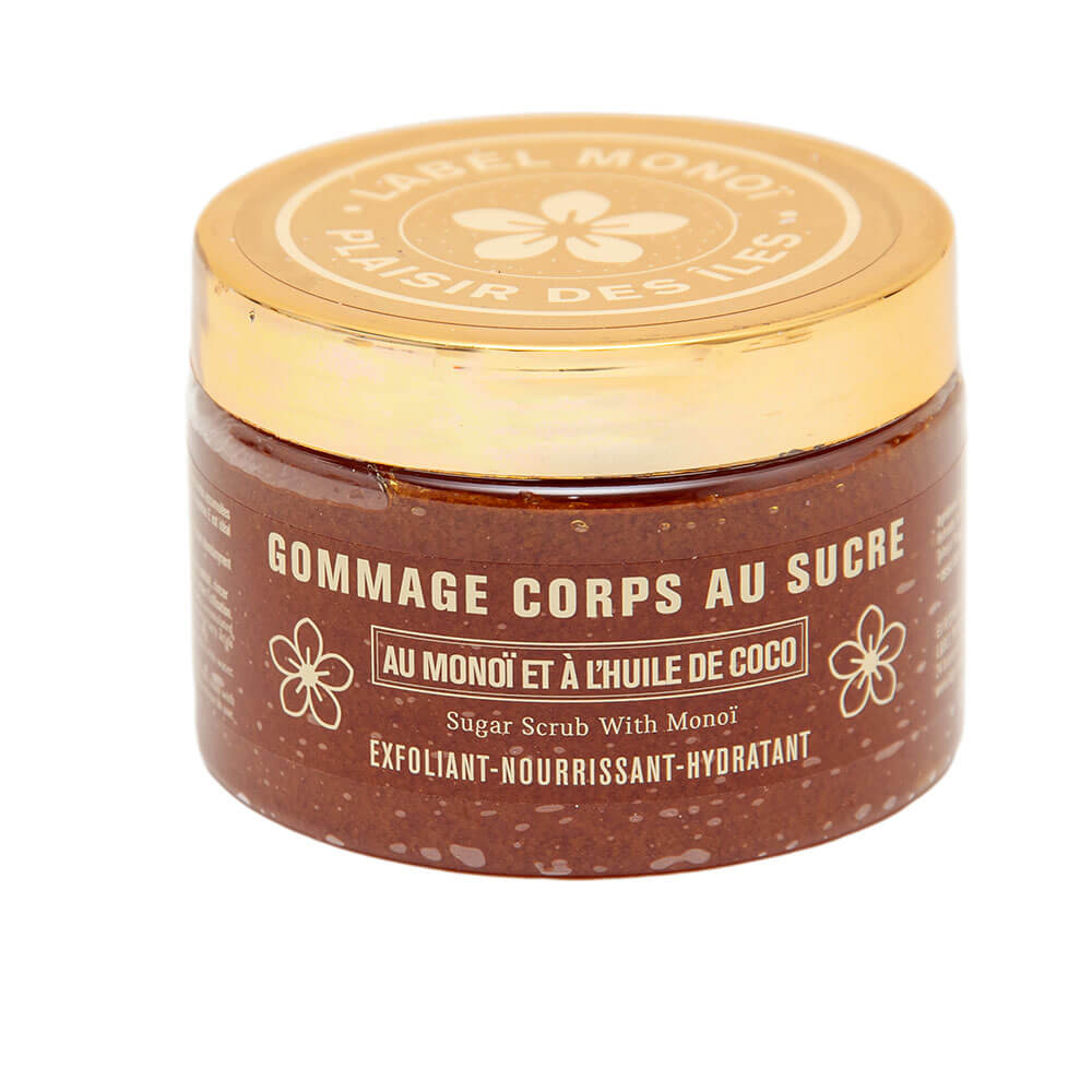 French Sugar Body Scrub, Monoi and Coconut Oil, Monoi Fragrance, 300ml