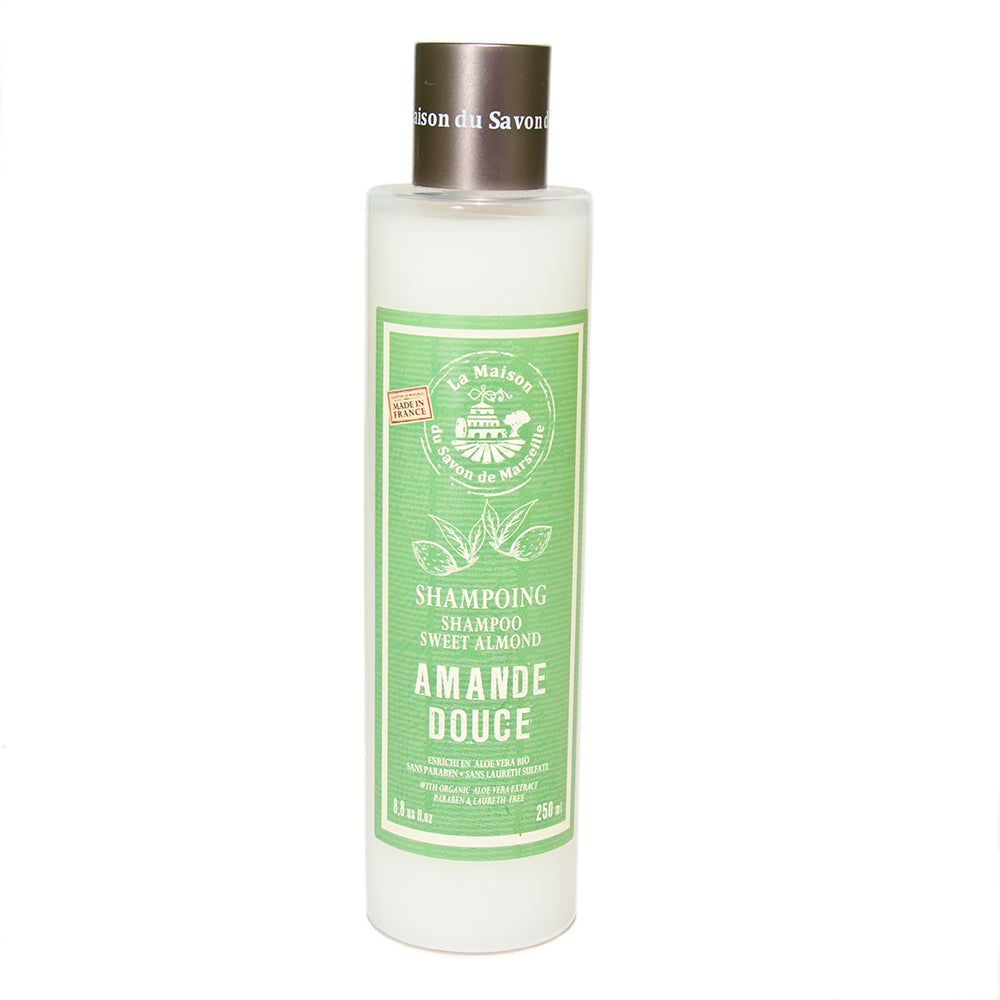 French Shampoo with Aloe Vera, Sweet Almond Scent, 250ml