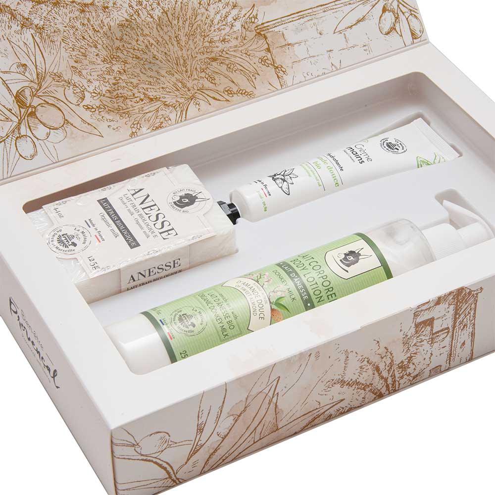 French Body Gift Set, Donkey Milk, Sweet Almond Fragrance