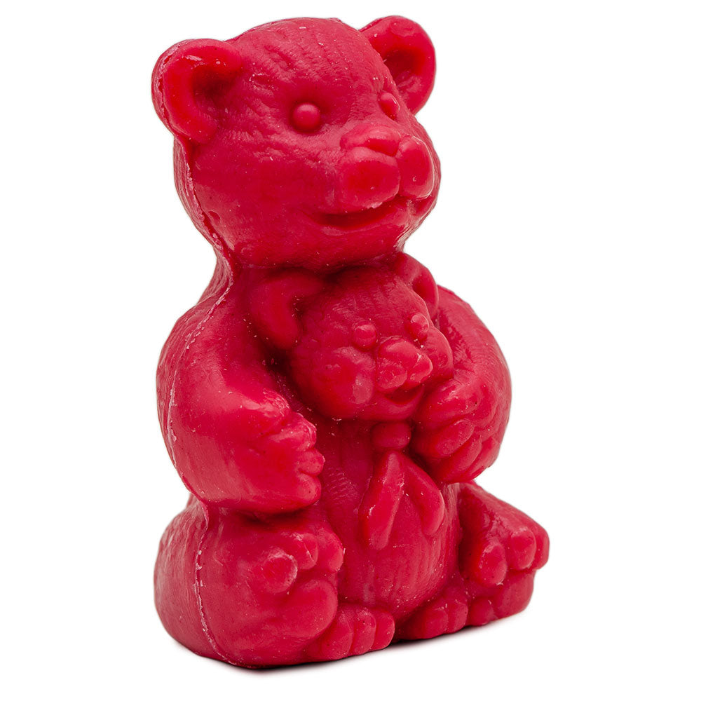 French Teddy Bear Shaped Soap, Raspberry Fragrance, 20g