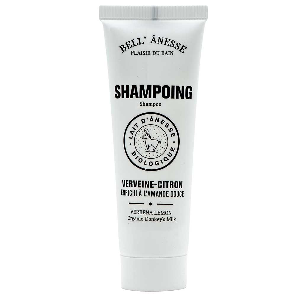 Travel Size Shampoo with Donkey Milk, Lemon Verbena Fragrance, 30ml