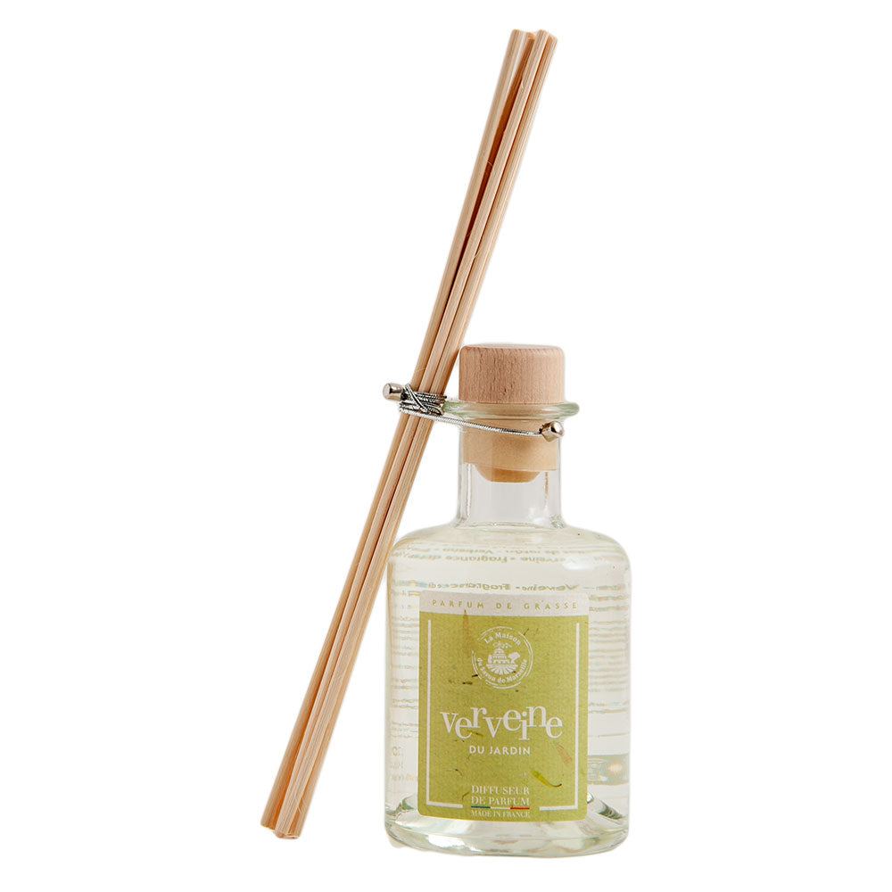 French Reed Diffuser, 8 Rattan Sticks, Verbena Fragrance, 200ml