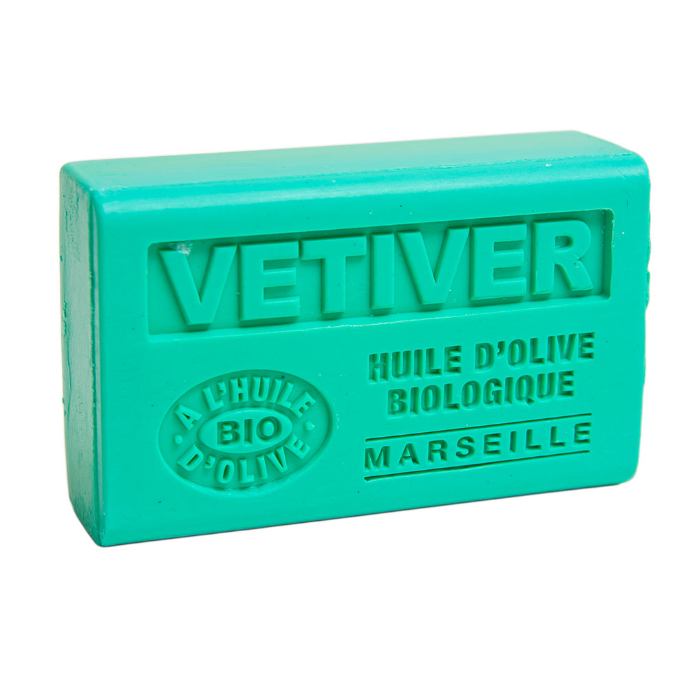 French Olive Oil Soap with Shea Butter, Vetiver Fragrance, 125g