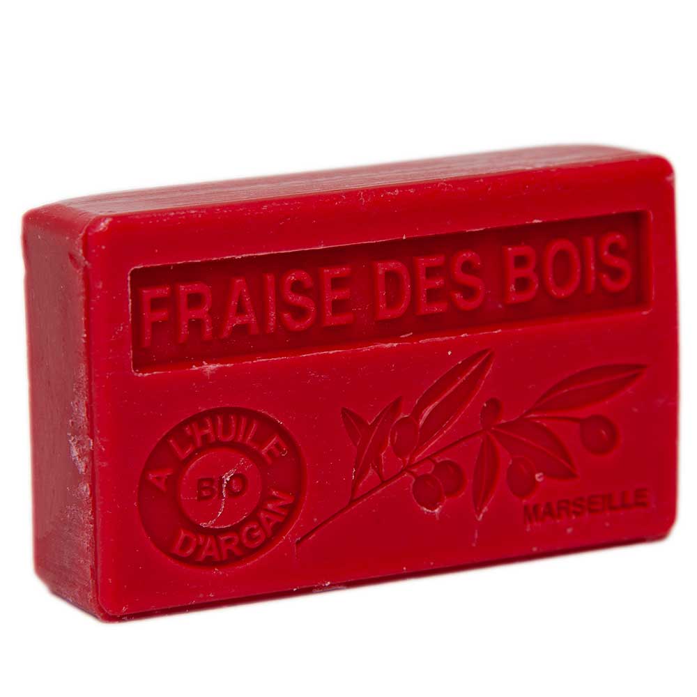 French Soap with Argan Oil, Wild Strawberry Fragrance, 100g