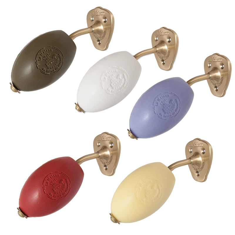 Wall Rotating Brass Soap Holder, with 270g Argan Oil Soap