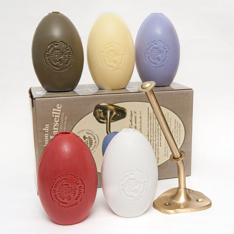 Wall Rotating Brass Soap Holder, with 270g Argan Oil Soap