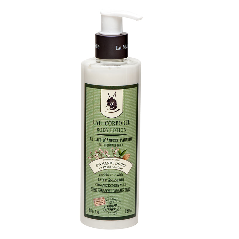 French Body Lotion, Argan Oil and Donkey Milk, Sweet Almond Fragrance, 250ml