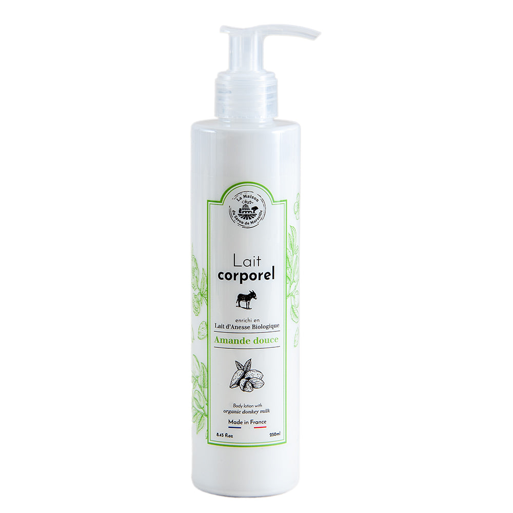 French Body Lotion, Argan Oil and Donkey Milk, Sweet Almond Fragrance, 250ml